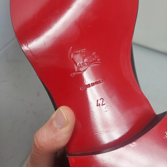Christian Louboutin Black Leather Derby Shoes main image 6
